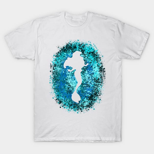 Mermaid Inspired Sillhouette T-Shirt by CatGirl101